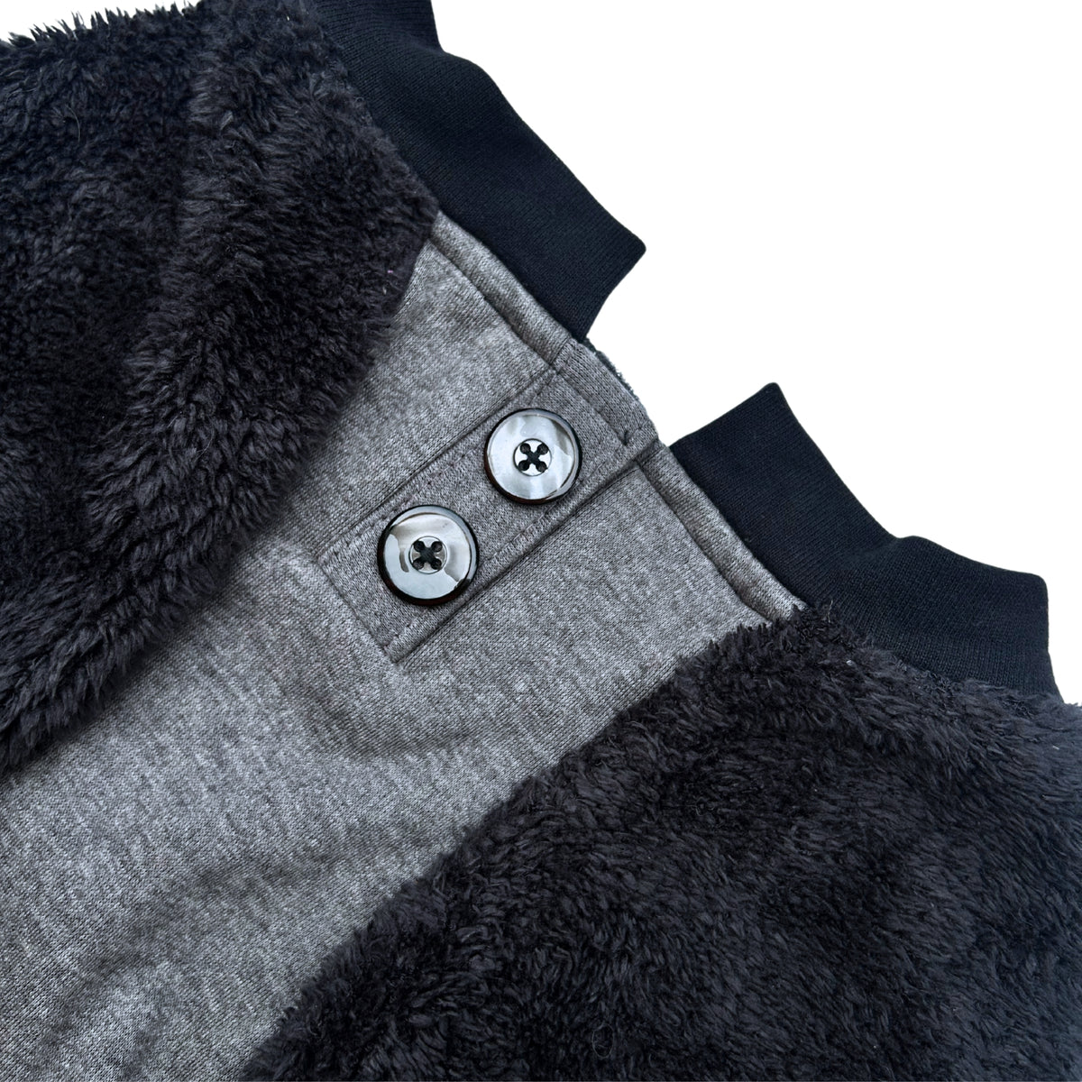 BLACK FLEECE PULLOVER FOR DOGS AND CATS