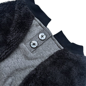 BLACK FLEECE PULLOVER FOR DOGS AND CATS