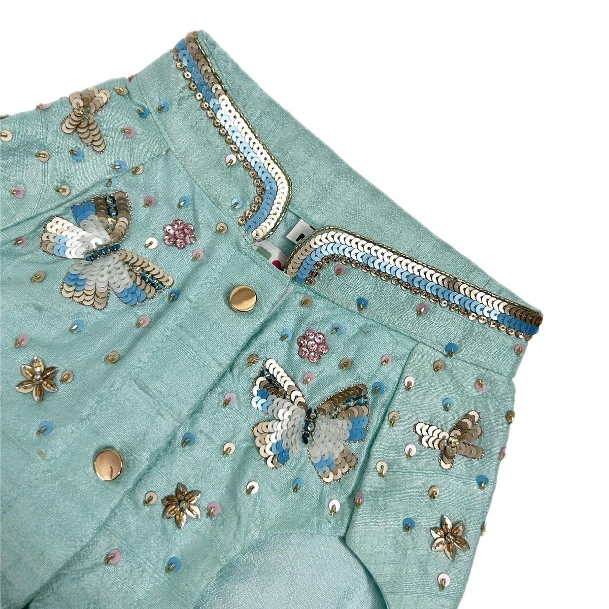 SEA BLUE BUTTERFLY DOG SHERWANI