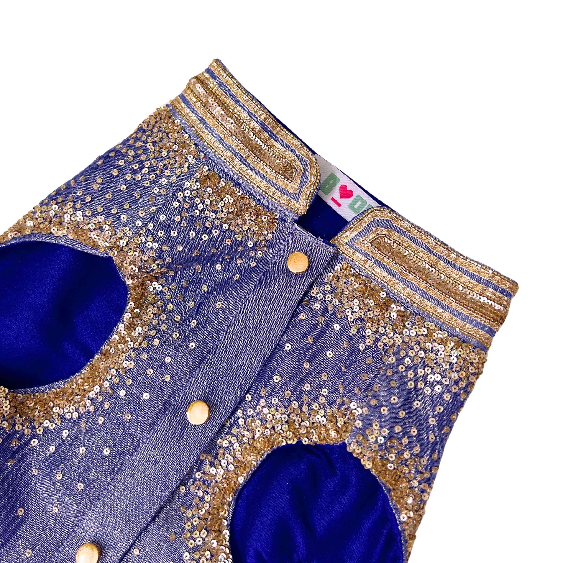 TISSUE COLOUR BLOCK BUTTERFLY SHERWANI FOR DOGS AND CATS