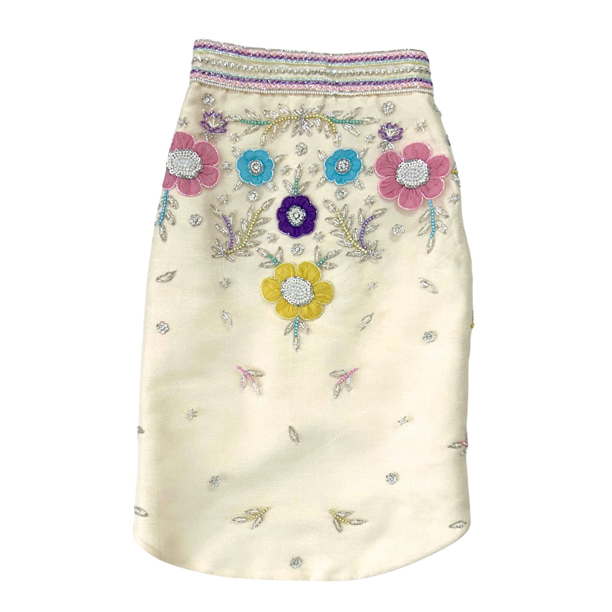 COLOURFUL BLOOM APPLIQUE HAND EMBROIDERED SHERWANI FOR DOGS AND CATS
