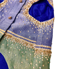 TISSUE COLOUR BLOCK BUTTERFLY SHERWANI FOR DOGS AND CATS
