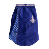 BLUE BANDHANI SILVER EMBELLISHED SHERWANI FOR DOG AND CATS