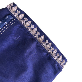 BLUE BANDHANI SILVER EMBELLISHED SHERWANI FOR DOG AND CATS