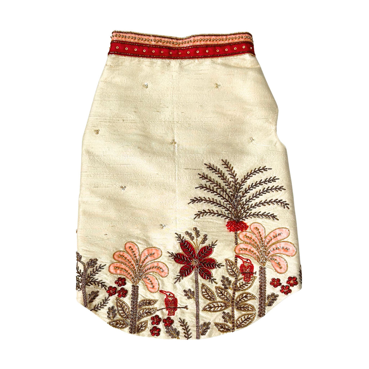 IVORY PALM HAND EMBROIDERED SHERWANI FOR DOGS AND CATS
