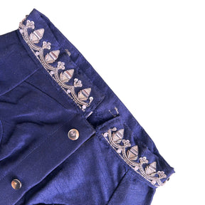 BLUE BANDHANI SILVER EMBELLISHED SHERWANI FOR DOG AND CATS