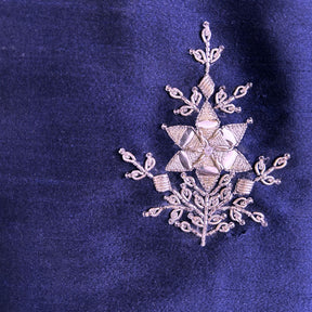 BLUE BANDHANI SILVER EMBELLISHED SHERWANI FOR DOG AND CATS