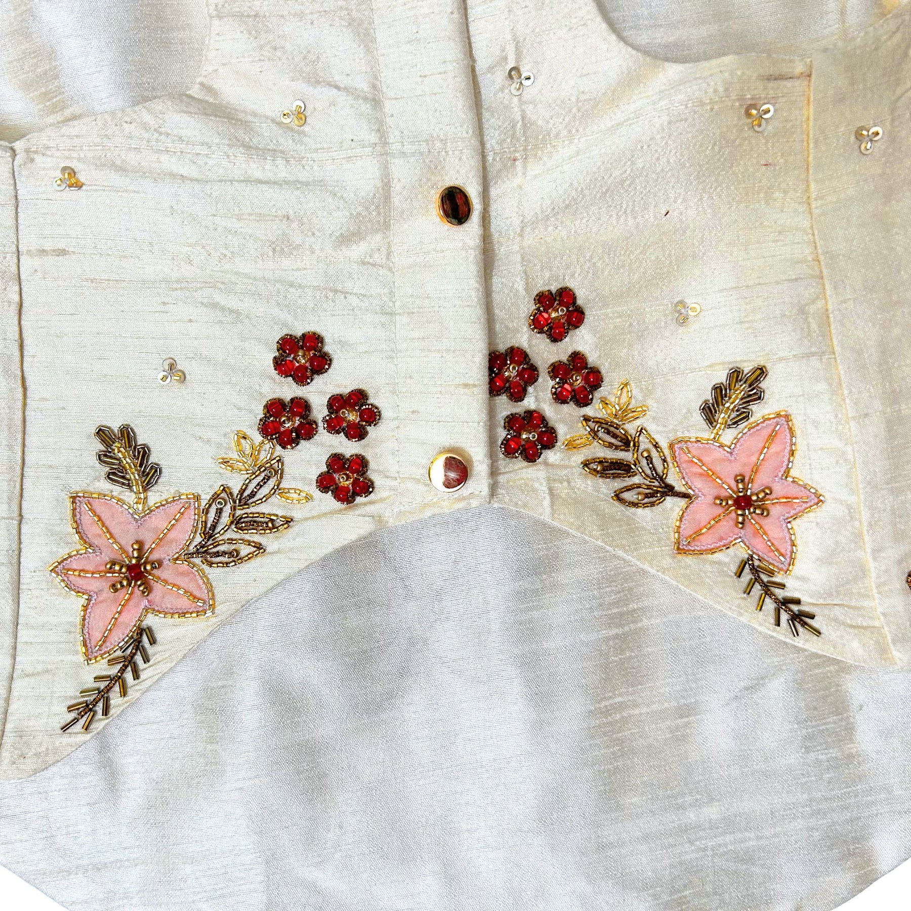 IVORY PALM HAND EMBROIDERED SHERWANI FOR DOGS AND CATS
