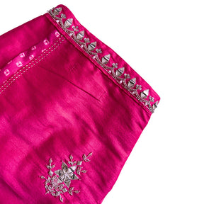 PINK BANDHANI SILVER EMBELLISHED SHERWANI DOGS AND CATS