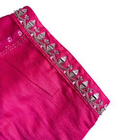 PINK BANDHANI SILVER EMBELLISHED SHERWANI DOGS AND CATS