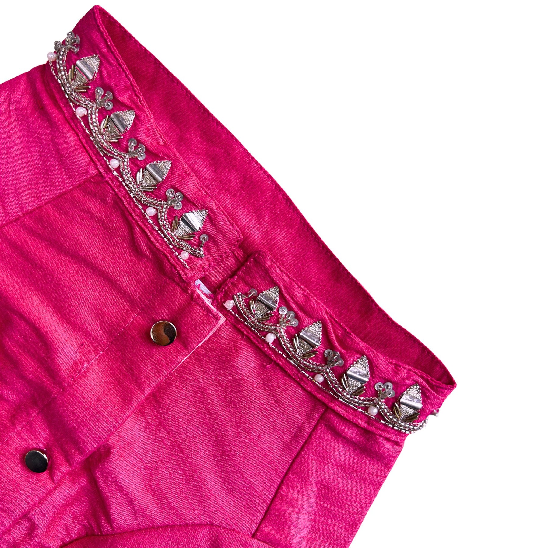 PINK BANDHANI SILVER EMBELLISHED SHERWANI DOGS AND CATS