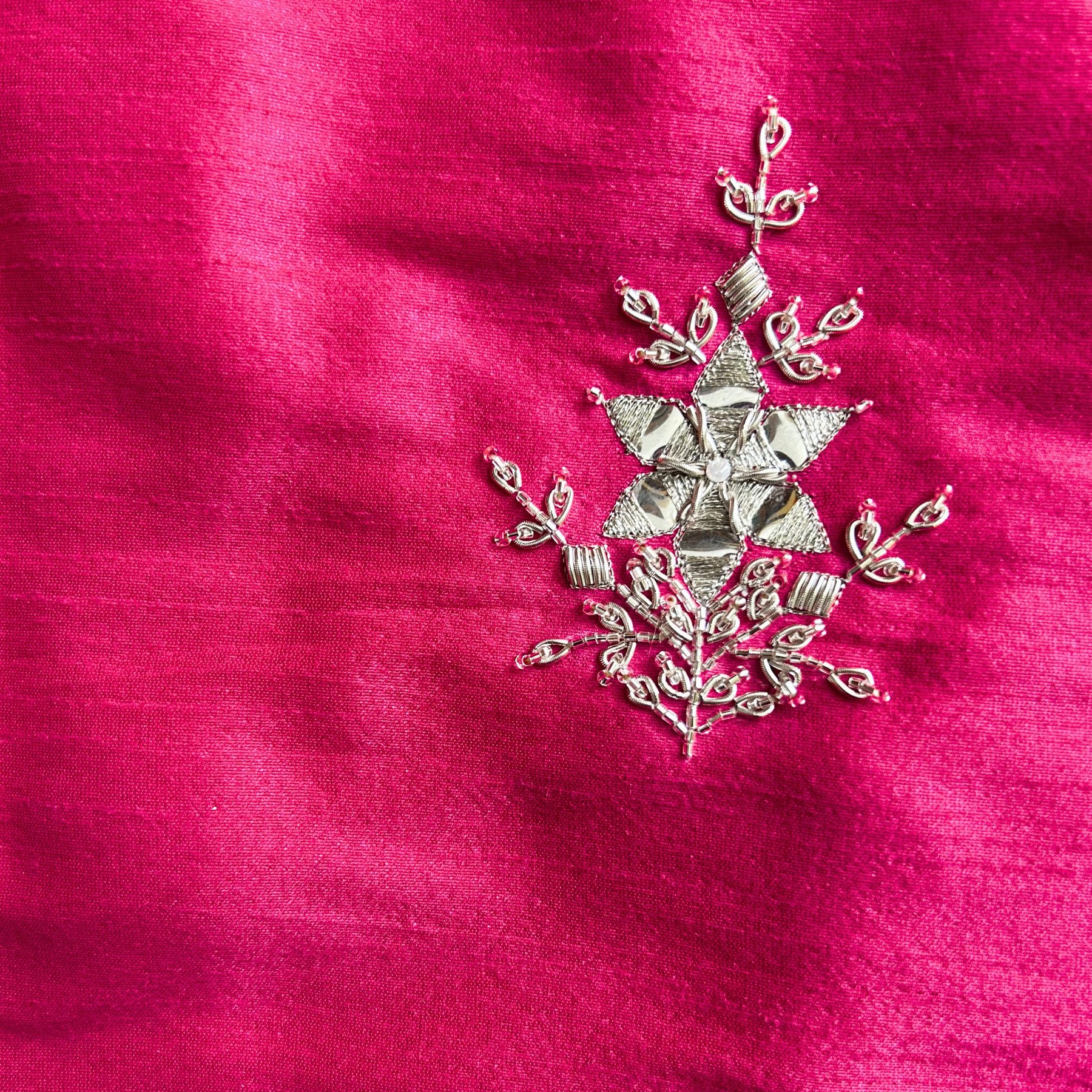 PINK BANDHANI SILVER EMBELLISHED SHERWANI DOGS AND CATS