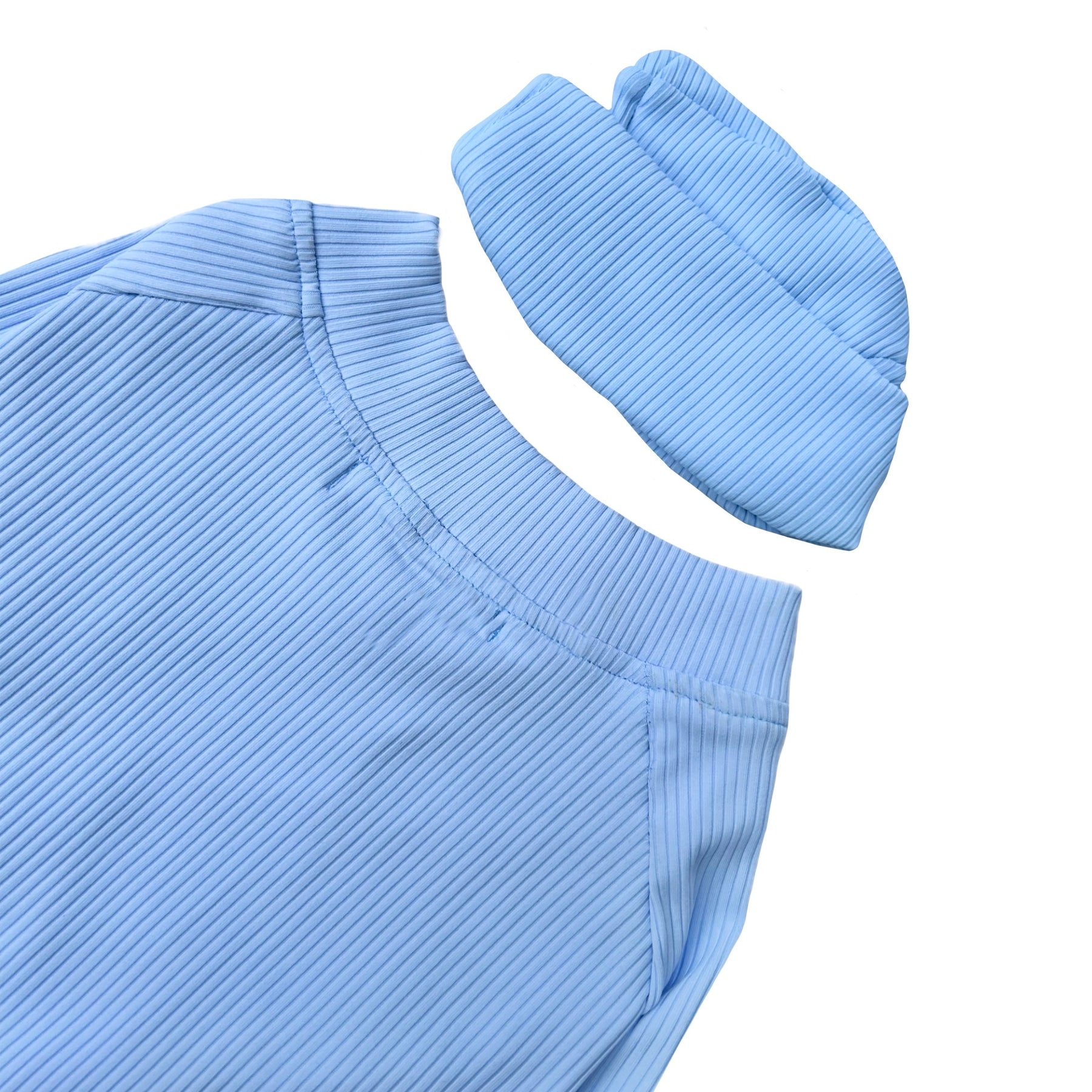 BLUE BOOF TEE WITH CAP