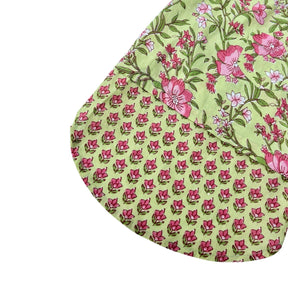 LIGHT GREEN FLORAL WAISTCOAT KURTA DOG SET
