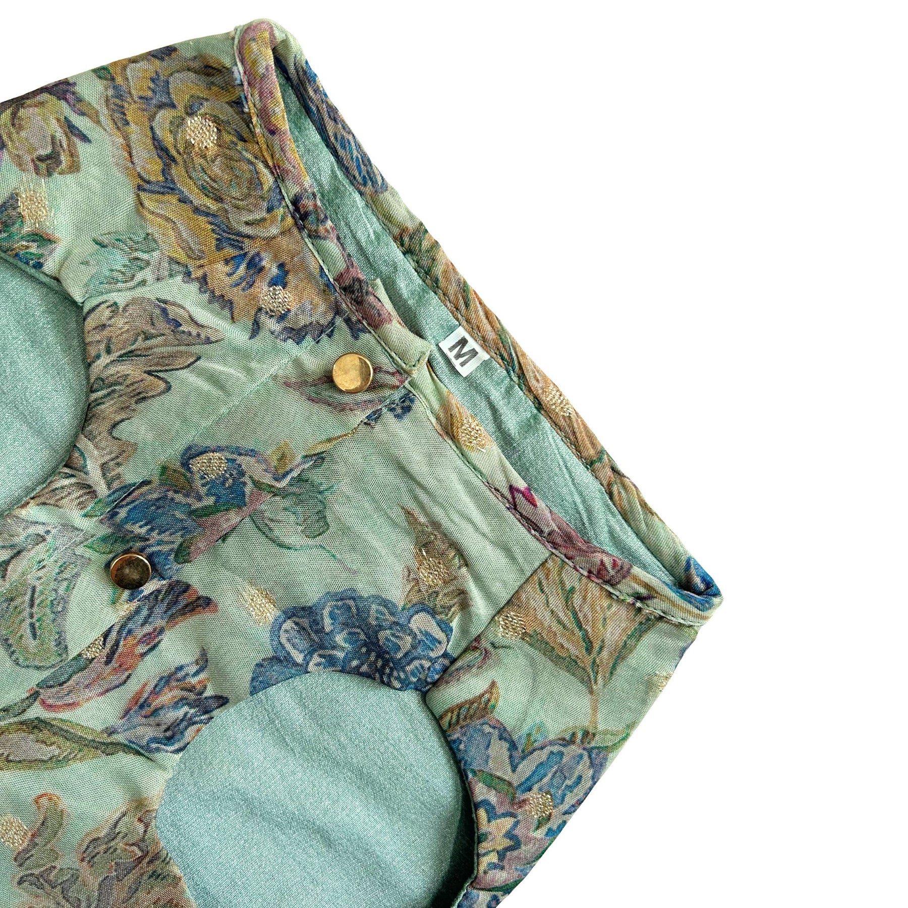 AQUA GREEN FLORAL TASSELS SHERWANI FOR DOGS AND CATS