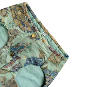 AQUA GREEN FLORAL TASSELS SHERWANI FOR DOGS AND CATS