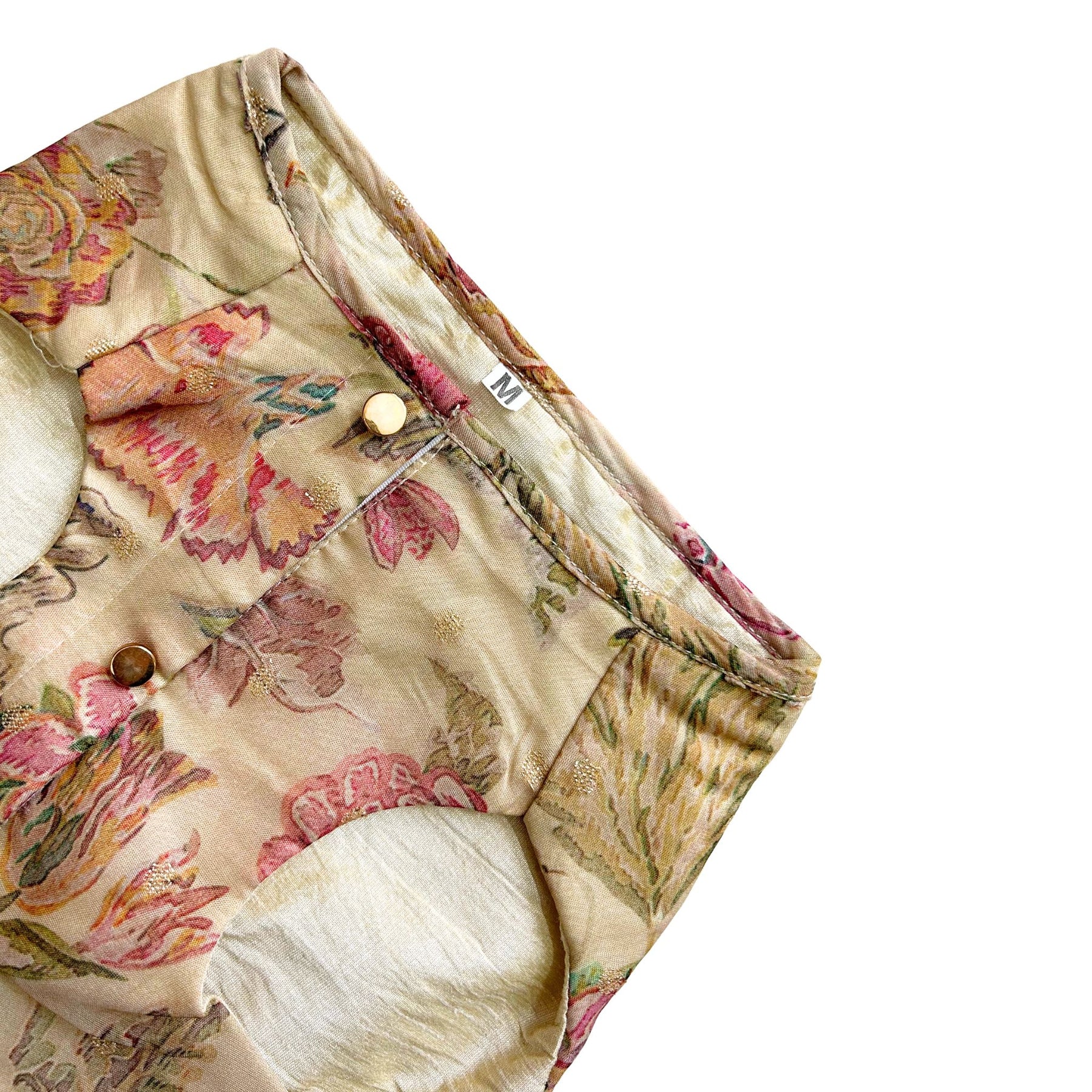 BEIGE FLORAL TASSELS SHERWANI FOR DOGS AND CATS