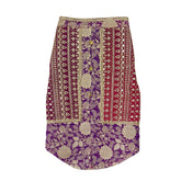 PURPLE BROCADE ZARI EMBROIDERD WAISTCOAT STYLE KURTA FOR DOGS AND CATS