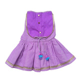 LAVENDER STRIPE ANARKALI FOR DOGS AND CATS