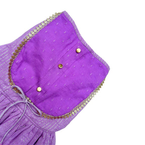 LAVENDER STRIPE ANARKALI FOR DOGS AND CATS