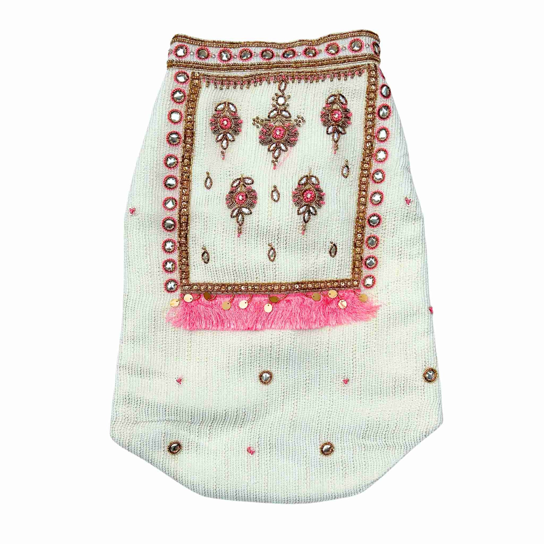 MEHER OFF-WHITE HAND EMBROIDERED SHERWANI FOR DOGS AND CATS