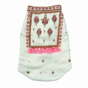 MEHER OFF-WHITE HAND EMBROIDERED SHERWANI FOR DOGS AND CATS