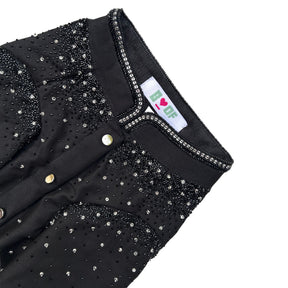 BLACK CUTDANA HAND EMBROIDERED BANDGALA FOR DOGS AND CATS