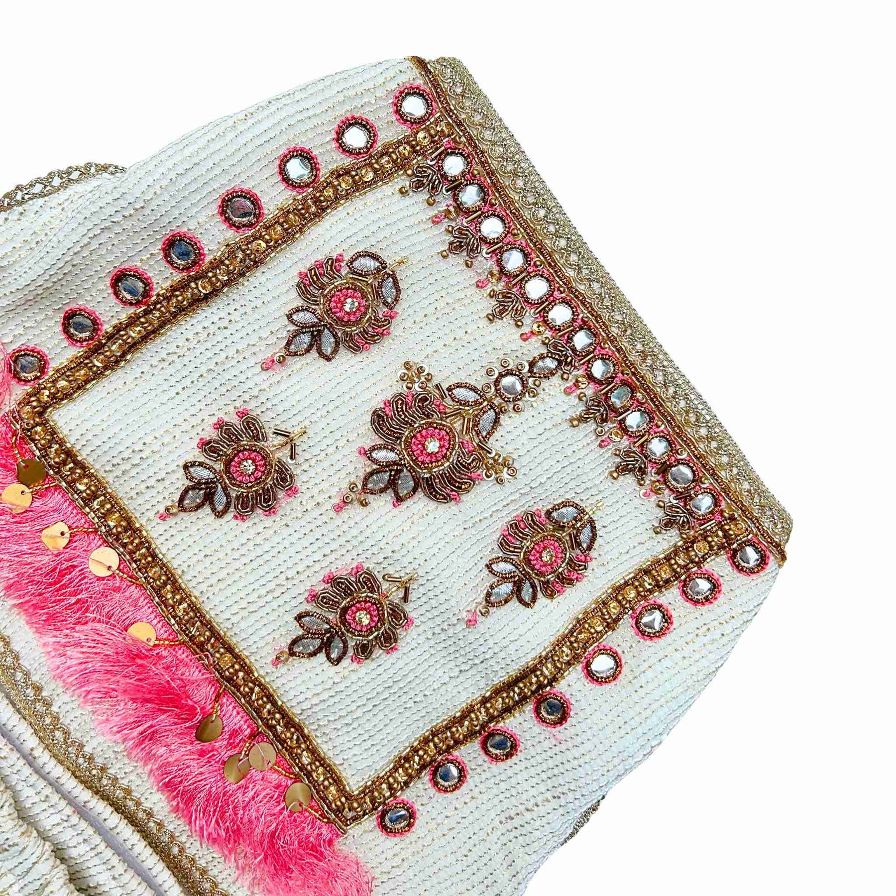 MEHER OFF-WHITE HAND EMBROIDERED LEHENGA FOR DOGS AND CATS