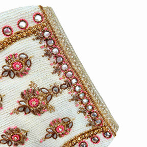 MEHER OFF-WHITE HAND EMBROIDERED LEHENGA FOR DOGS AND CATS