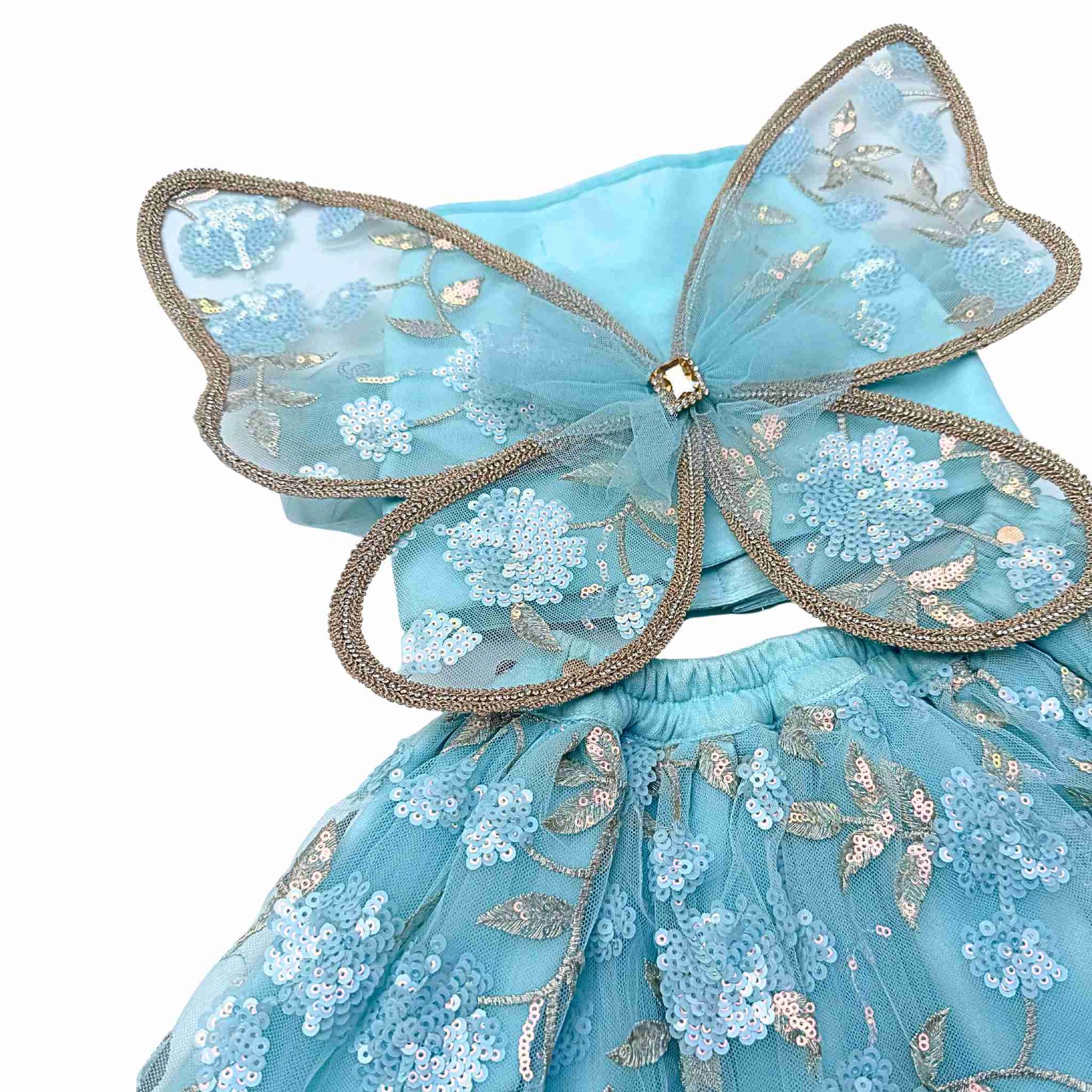 BLUE TIFFANY FLUTTER SET FOR DOGS AND CATS