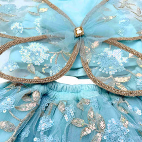 BLUE TIFFANY FLUTTER SET FOR DOGS AND CATS