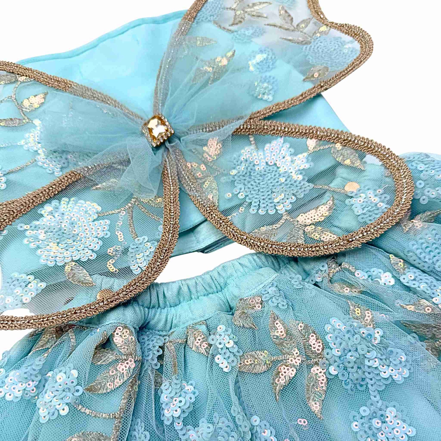 BLUE TIFFANY FLUTTER SET FOR DOGS AND CATS