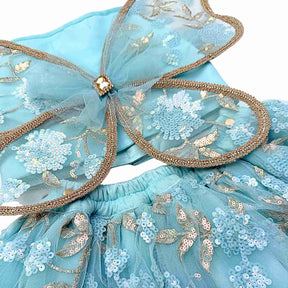 BLUE TIFFANY FLUTTER SET FOR DOGS AND CATS