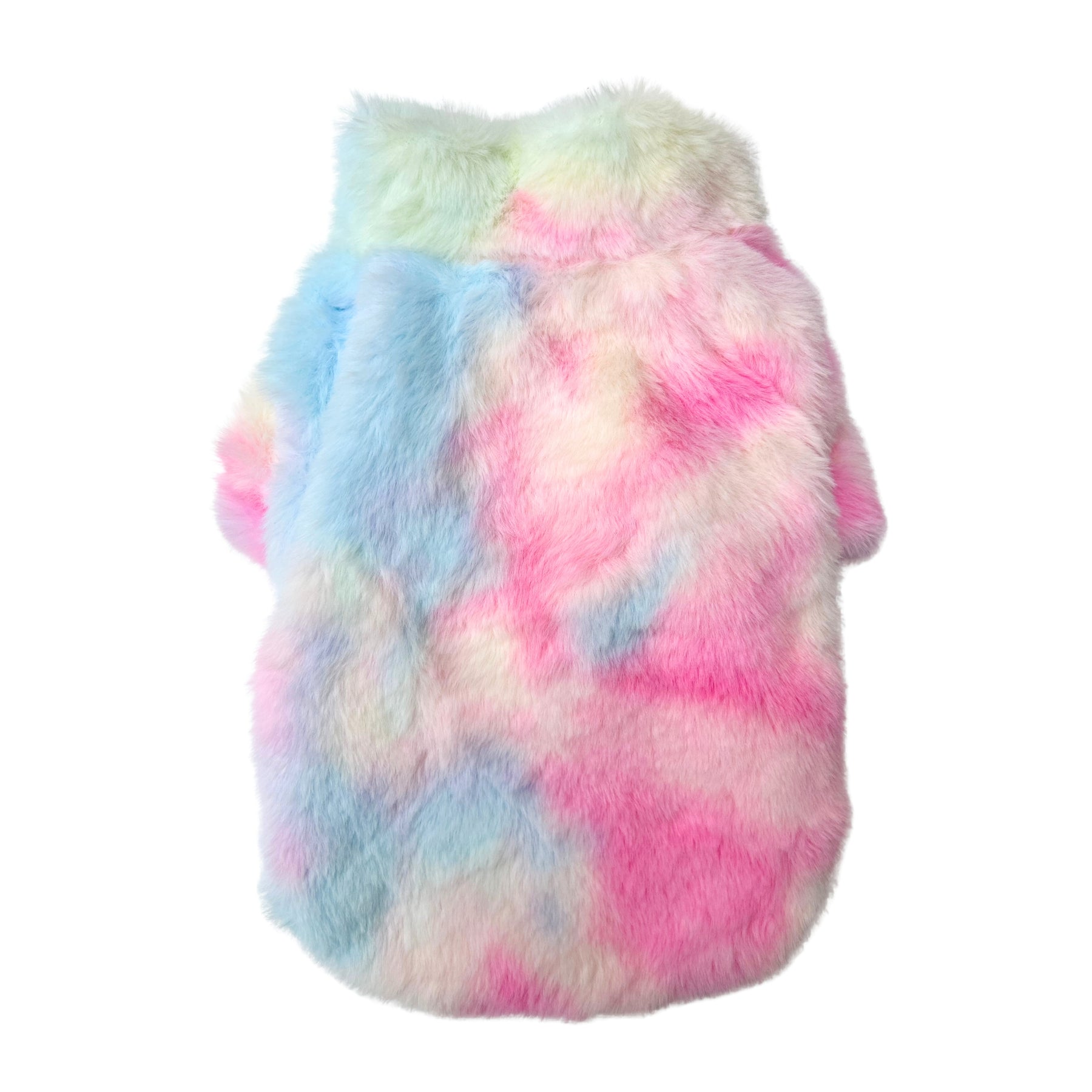 COLOURFUL FUR DOG JACKET