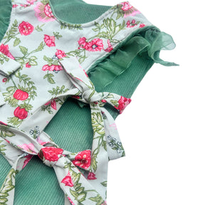 TWO-FACED FLORAL PRINT TOP FOR DOGS AND CATS