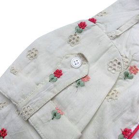 PINK LACE FLORAL EMBROIDERED KURTA FOR DOGS AND CATS