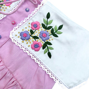 DAINTY DAISY FLOWER EMBROIDERED DRESS FOR DOGS AND CATS