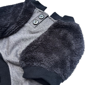 BLACK FLEECE PULLOVER FOR DOGS AND CATS