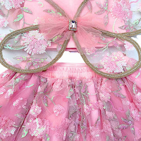 PINK TIFFANY FLUTTER SET FOR DOGS AND CATS