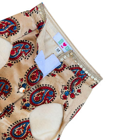 BEIGE PAISLEY BUTI SHERWANI FOR DOGS AND CATS