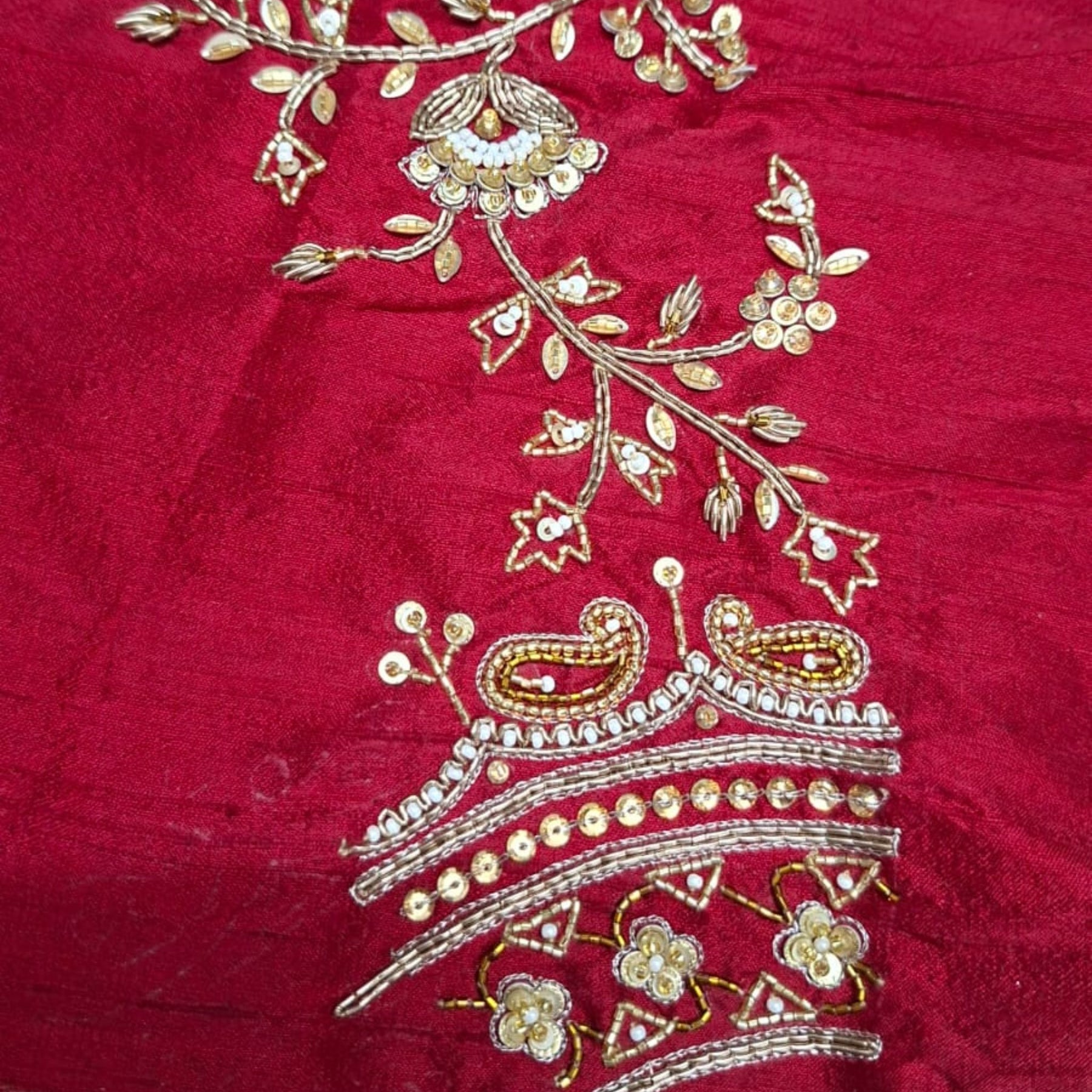 RED JAAL HAND EMBROIDERD SHERWANI FOR DOGS AND CATS