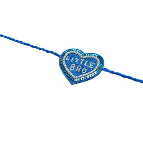 KHANAK TEAL BLUE KURTA+ LITTLE BRO HEART RAKHI COMBO FOR DOGS AND CATS