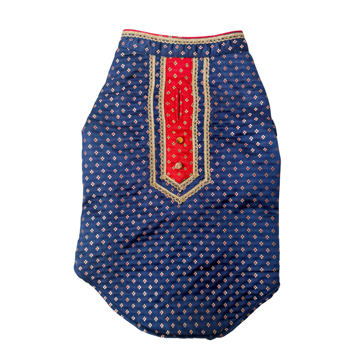 NAVY BLUE BARFI KURTA FOR DOGS AND CATS