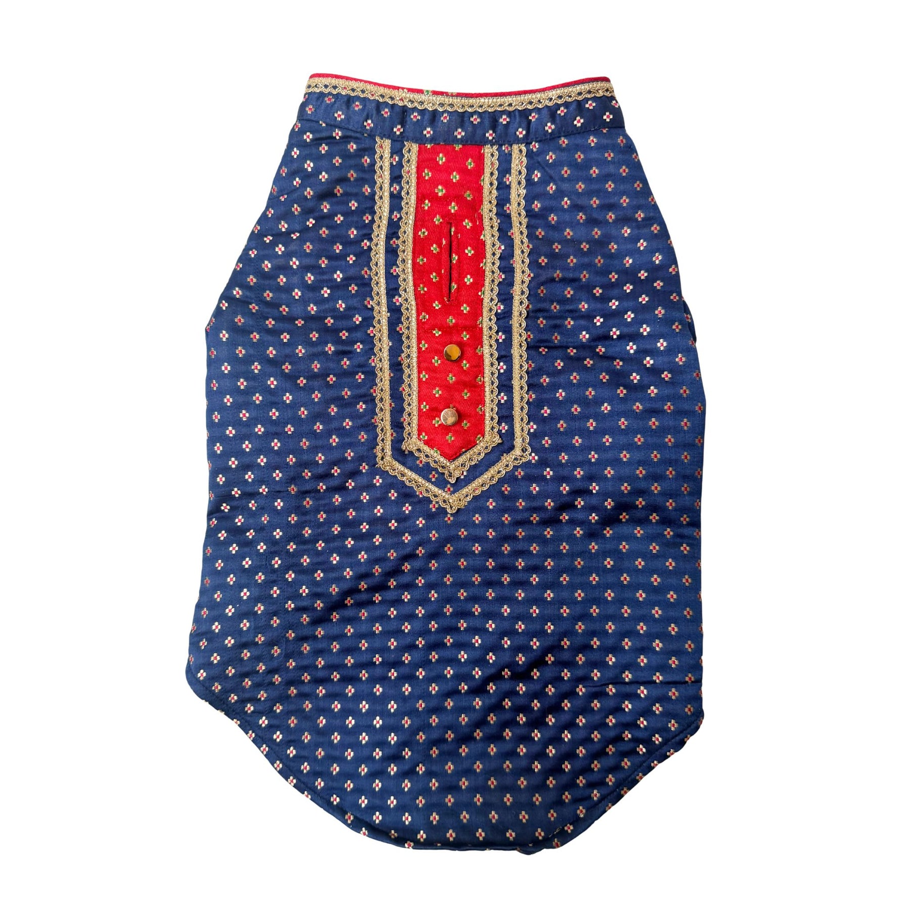 NAVY BLUE BARFI KURTA FOR DOGS AND CATS