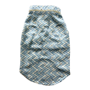 BLUE CHEVRON MIRROR DOG KURTA