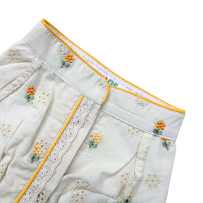 LEMON LACE FLORAL EMBROIDERED KURTA FOR DOGS AND CATS