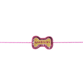GOOD GIRL PINK BONE RAKHI FOR DOGS AND CATS
