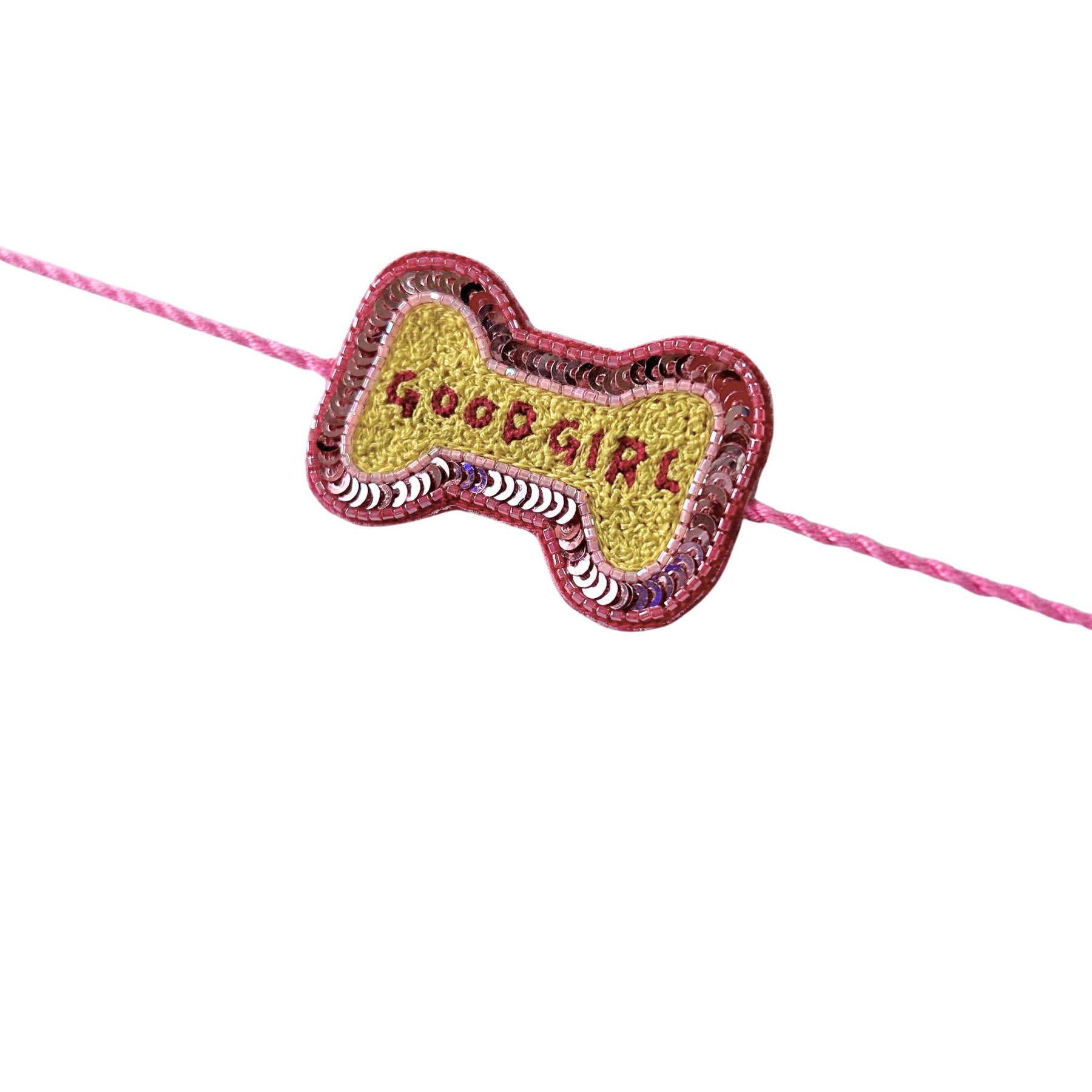 GOOD GIRL PINK BONE RAKHI FOR DOGS AND CATS