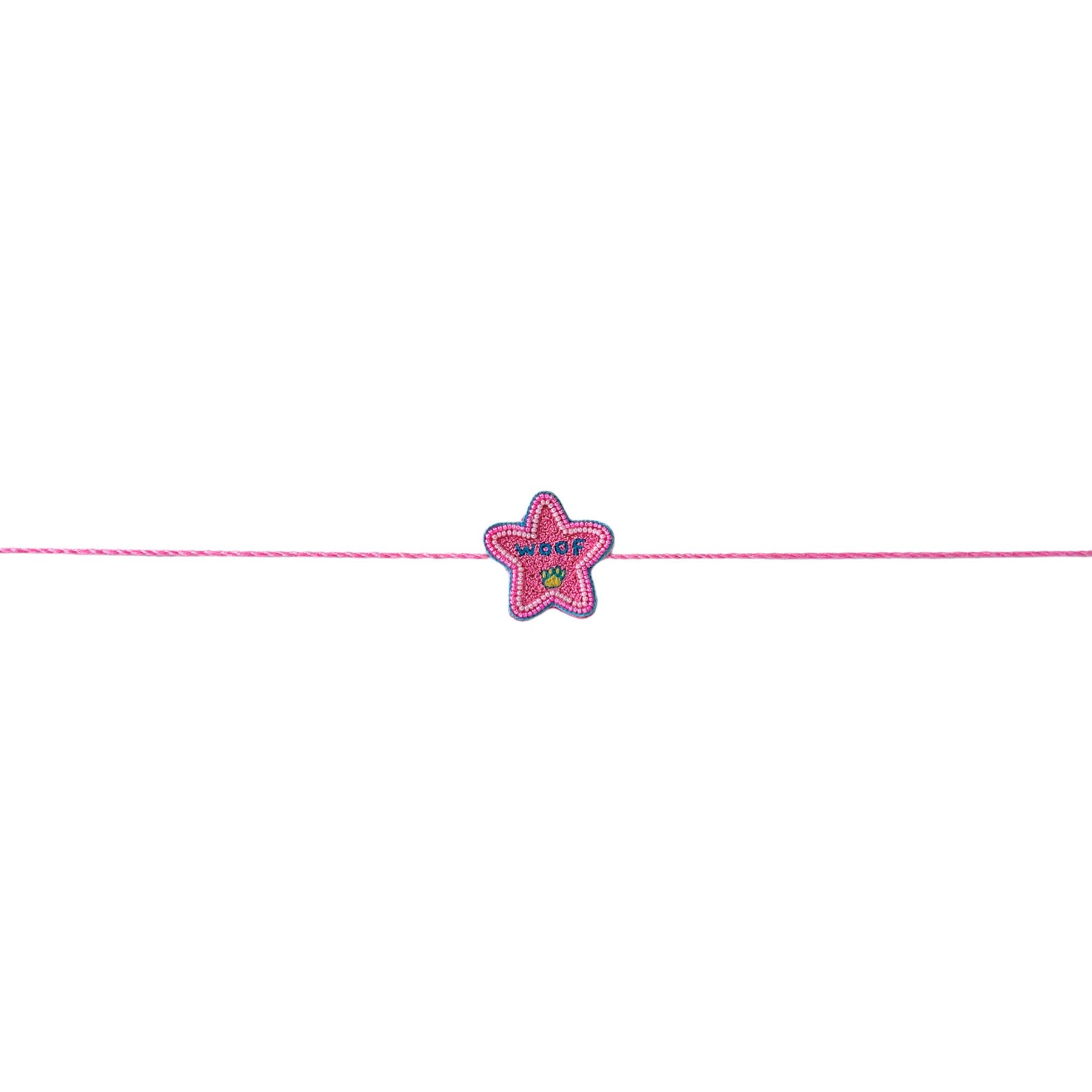 PINK WOOF PAW RAKHI FOR DOGS AND CATS