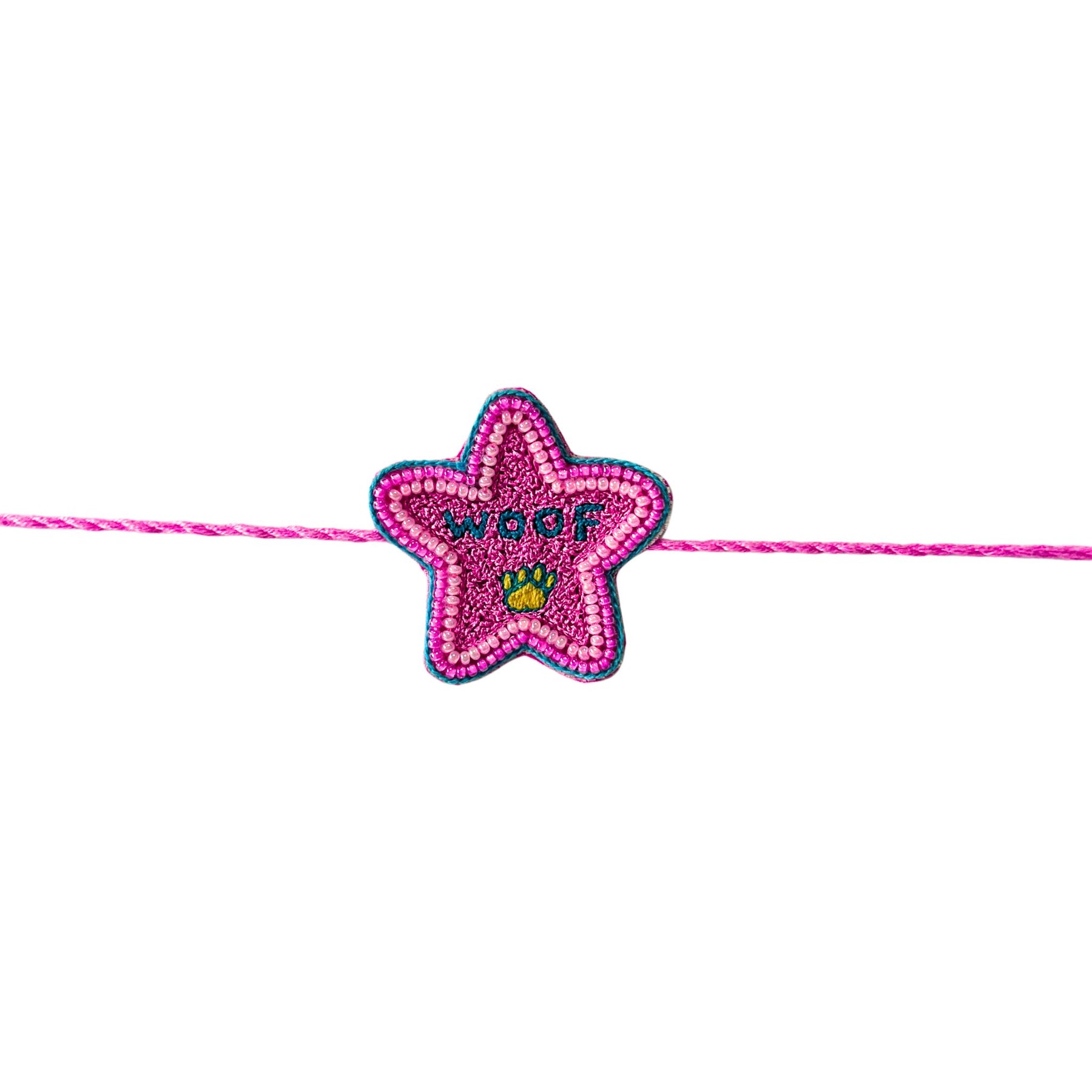 PINK WOOF PAW RAKHI FOR DOGS AND CATS